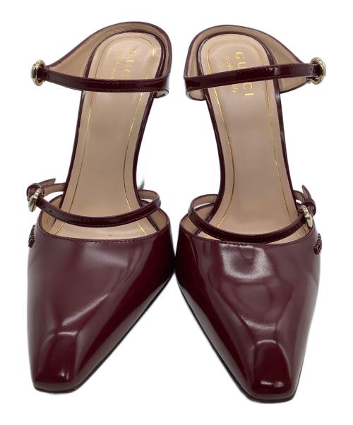 GUCCI（グッチ）GUCCI (グッチ) ヒールパンプス レッド サイズ:36の古着・服飾アイテム