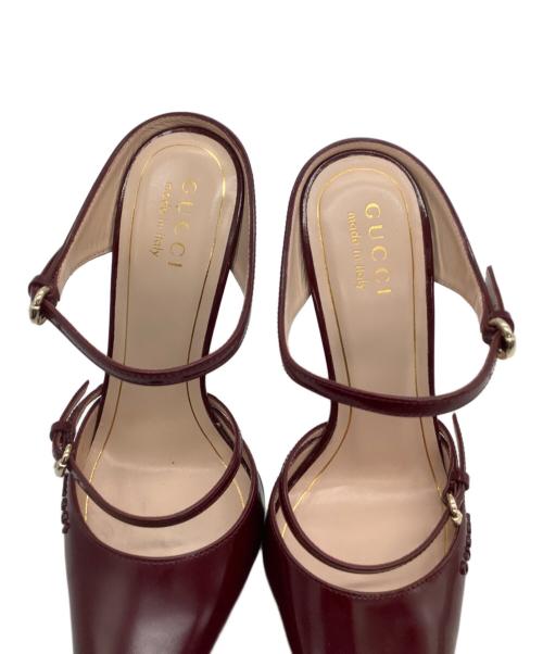 GUCCI（グッチ）GUCCI (グッチ) ヒールパンプス レッド サイズ:36の古着・服飾アイテム