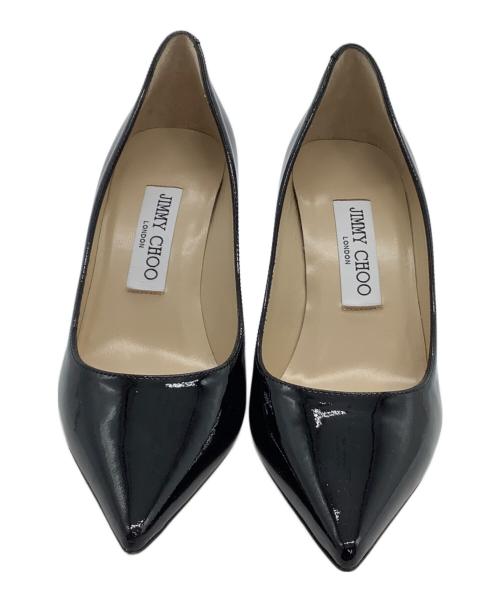 JIMMY CHOO（ジミーチュウ）JIMMY CHOO (ジミーチュウ) ヒールパンプス ROMY ブラック サイズ:36の古着・服飾アイテム