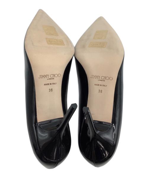 JIMMY CHOO（ジミーチュウ）JIMMY CHOO (ジミーチュウ) ヒールパンプス ROMY ブラック サイズ:36の古着・服飾アイテム