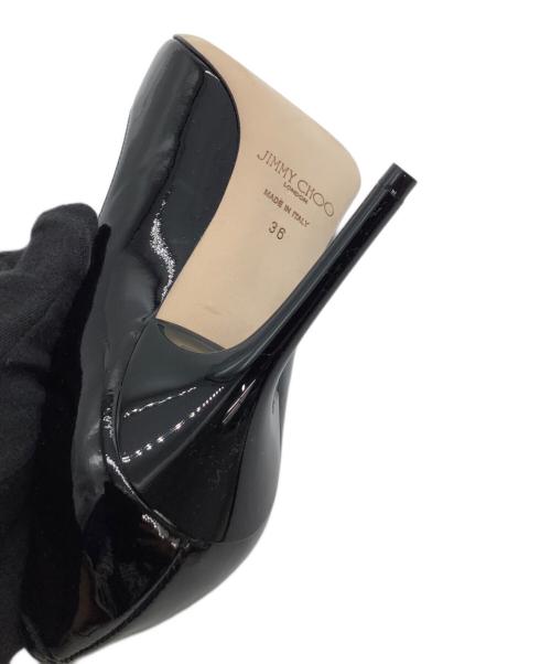 JIMMY CHOO（ジミーチュウ）JIMMY CHOO (ジミーチュウ) ヒールパンプス ROMY ブラック サイズ:36の古着・服飾アイテム