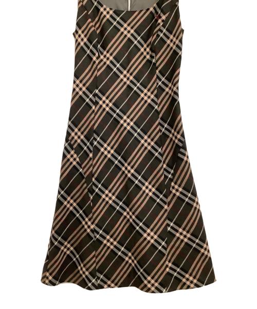 BURBERRY BLUE LABEL（バーバリー ブルー レーベル）BURBERRY BLUE LABEL (バーバリー ブルー レーベル) ノースリーブ・キャミソールワンピース ブラウン サイズ:36の古着・服飾アイテム