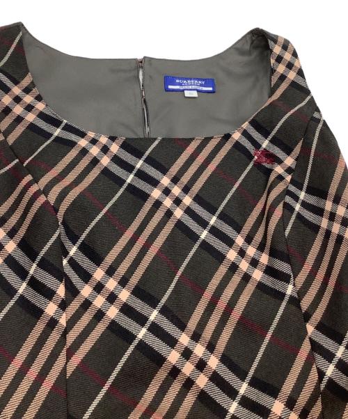 BURBERRY BLUE LABEL（バーバリー ブルー レーベル）BURBERRY BLUE LABEL (バーバリー ブルー レーベル) ノースリーブ・キャミソールワンピース ブラウン サイズ:36の古着・服飾アイテム