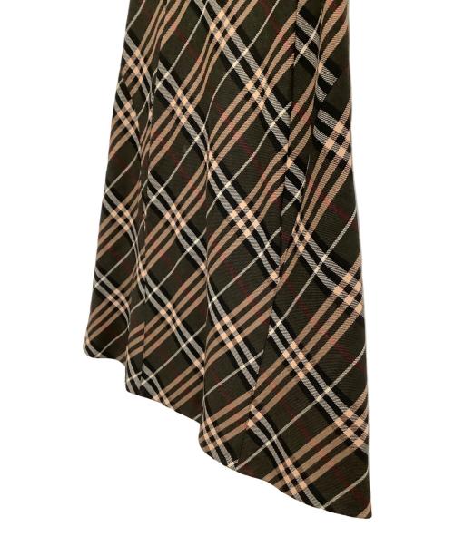 BURBERRY BLUE LABEL（バーバリー ブルー レーベル）BURBERRY BLUE LABEL (バーバリー ブルー レーベル) ノースリーブ・キャミソールワンピース ブラウン サイズ:36の古着・服飾アイテム