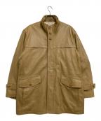 BALMAINバルマン）の古着「ラムレザーコート」｜キャメル