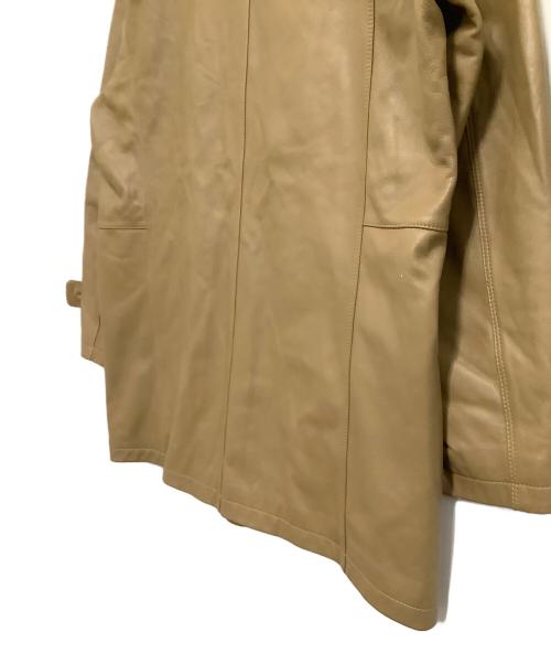 BALMAIN（バルマン）BALMAIN (バルマン) ラムレザーコート キャメル サイズ:Lの古着・服飾アイテム