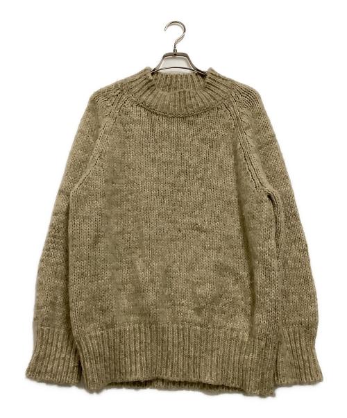 Maison Margiela（メゾンマルジェラ）Maison Margiela (メゾンマルジェラ) アルパ混モックネックニット ベージュ サイズ:Sの古着・服飾アイテム