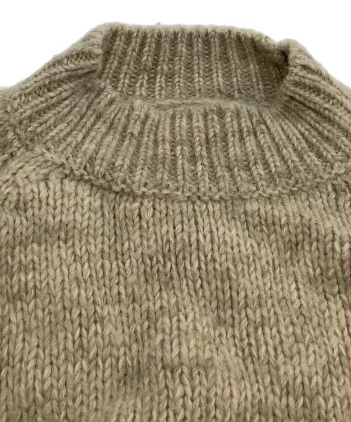 Maison Margiela（メゾンマルジェラ）Maison Margiela (メゾンマルジェラ) アルパ混モックネックニット ベージュ サイズ:Sの古着・服飾アイテム
