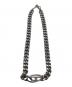 中古・古着 DIESEL (ディーゼル) ロゴネックレス シルバー：12000円