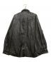 STEVEN ALAN (スティーブンアラン) 長袖シャツ　SHEEP LEATHER REGULAR COLLAR SHIRT-LOOSE ブラック サイズ:XL：28000円