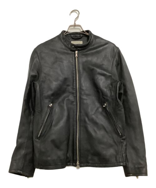 BEAUTY&YOUTH（ビューティーアンドユース）BEAUTY&YOUTH (ビューティーアンドユース) シングルライダースジャケット　シープレザー シングル ライダース　 ブラック サイズ:Lの古着・服飾アイテム