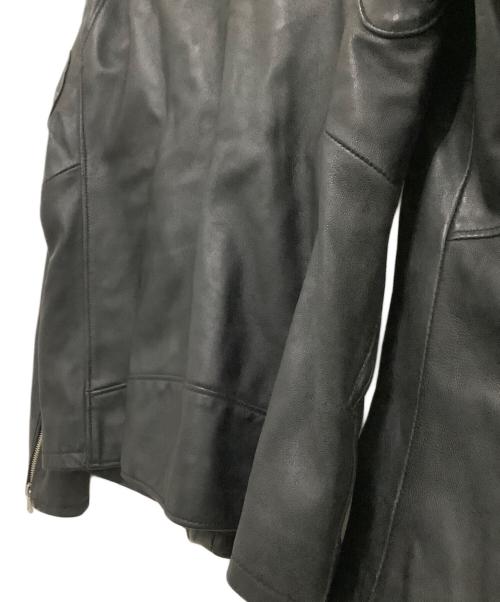 BEAUTY&YOUTH（ビューティーアンドユース）BEAUTY&YOUTH (ビューティーアンドユース) シングルライダースジャケット　シープレザー シングル ライダース　 ブラック サイズ:Lの古着・服飾アイテム