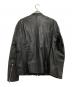 BEAUTY&YOUTH (ビューティーアンドユース) シングルライダースジャケット　シープレザー シングル ライダース　 ブラック サイズ:L：12000円