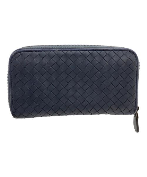 BOTTEGA VENETA（ボッテガベネタ）BOTTEGA VENETA (ボッテガベネタ) 長財布 ネイビーの古着・服飾アイテム