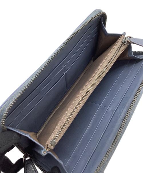 BOTTEGA VENETA（ボッテガベネタ）BOTTEGA VENETA (ボッテガベネタ) 長財布 ネイビーの古着・服飾アイテム
