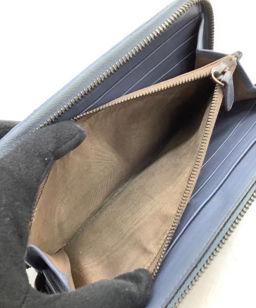 BOTTEGA VENETA（ボッテガベネタ）BOTTEGA VENETA (ボッテガベネタ) 長財布 ネイビーの古着・服飾アイテム
