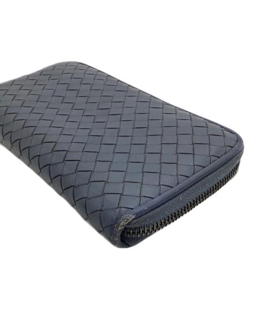 BOTTEGA VENETA（ボッテガベネタ）BOTTEGA VENETA (ボッテガベネタ) 長財布 ネイビーの古着・服飾アイテム