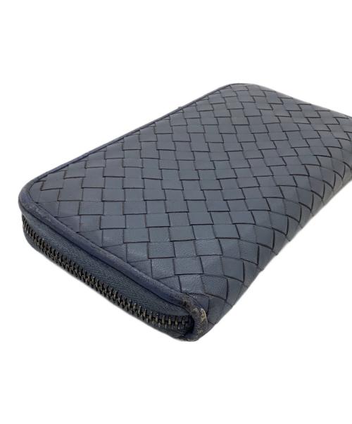 BOTTEGA VENETA（ボッテガベネタ）BOTTEGA VENETA (ボッテガベネタ) 長財布 ネイビーの古着・服飾アイテム
