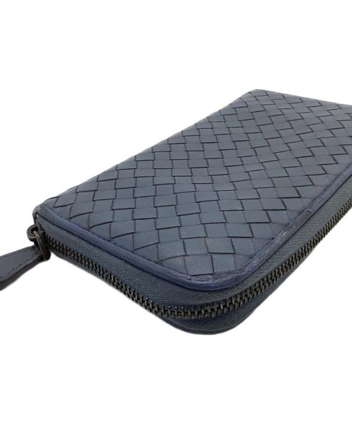 BOTTEGA VENETA（ボッテガベネタ）BOTTEGA VENETA (ボッテガベネタ) 長財布 ネイビーの古着・服飾アイテム