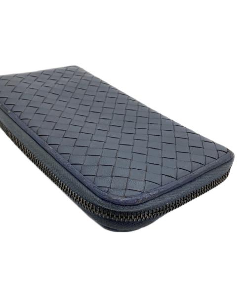 BOTTEGA VENETA（ボッテガベネタ）BOTTEGA VENETA (ボッテガベネタ) 長財布 ネイビーの古着・服飾アイテム