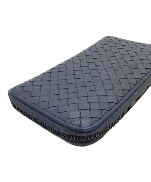 BOTTEGA VENETA（ボッテガベネタ）BOTTEGA VENETA (ボッテガベネタ) 長財布 ネイビーの古着・服飾アイテム