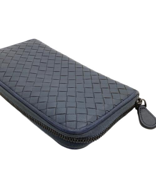 BOTTEGA VENETA（ボッテガベネタ）BOTTEGA VENETA (ボッテガベネタ) 長財布 ネイビーの古着・服飾アイテム