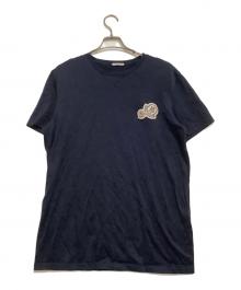 MONCLER（モンクレール）の古着「半袖Tシャツ」｜ネイビー