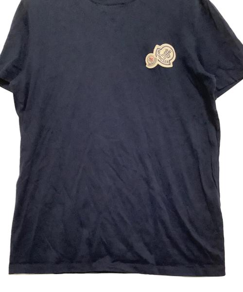 MONCLER（モンクレール）MONCLER (モンクレール) 半袖Tシャツ ネイビー サイズ:Lの古着・服飾アイテム