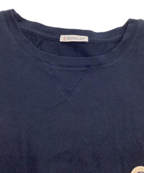 MONCLER（モンクレール）MONCLER (モンクレール) 半袖Tシャツ ネイビー サイズ:Lの古着・服飾アイテム