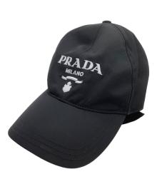 PRADA（プラダ）の古着「ロゴキャップ」｜ブラック