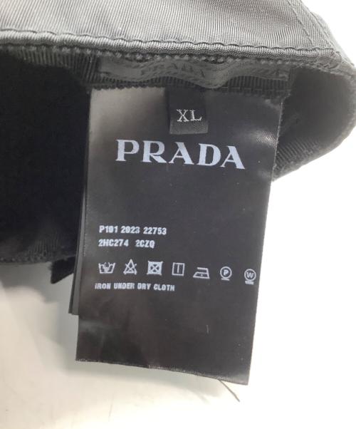 PRADA（プラダ）PRADA (プラダ) ロゴキャップ ブラックの古着・服飾アイテム