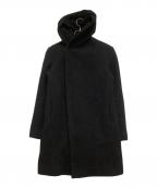 Junhashimotoジュンハシモト）の古着「ウールコート　WRAP HOODED COAT」｜ブラック