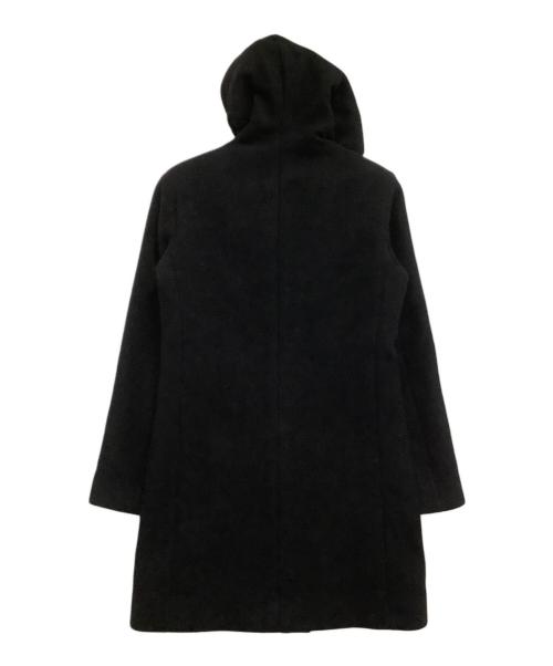 Junhashimoto（ジュンハシモト）Junhashimoto (ジュンハシモト) ウールコート　WRAP HOODED COAT ブラック サイズ:3の古着・服飾アイテム