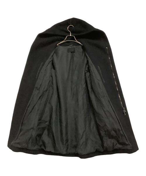 Junhashimoto（ジュンハシモト）Junhashimoto (ジュンハシモト) ウールコート　WRAP HOODED COAT ブラック サイズ:3の古着・服飾アイテム