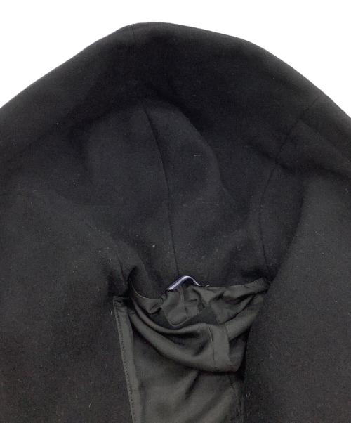 Junhashimoto（ジュンハシモト）Junhashimoto (ジュンハシモト) ウールコート　WRAP HOODED COAT ブラック サイズ:3の古着・服飾アイテム