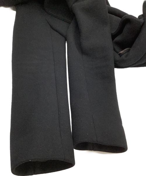 Junhashimoto（ジュンハシモト）Junhashimoto (ジュンハシモト) ウールコート　WRAP HOODED COAT ブラック サイズ:3の古着・服飾アイテム