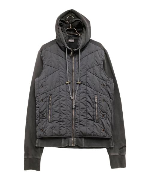 DIESEL（ディーゼル）DIESEL (ディーゼル) パーカー　J-VESTER グレー サイズ:Lの古着・服飾アイテム