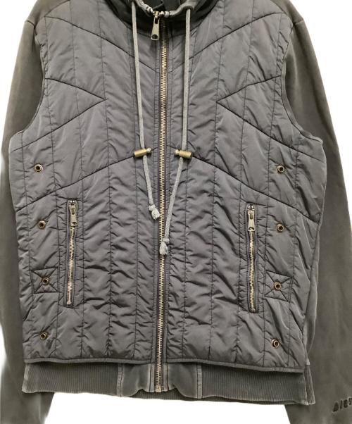 DIESEL（ディーゼル）DIESEL (ディーゼル) パーカー　J-VESTER グレー サイズ:Lの古着・服飾アイテム