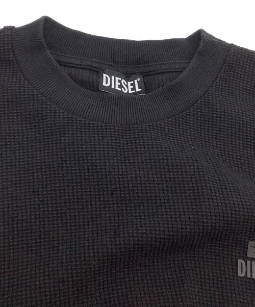 DIESEL（ディーゼル）DIESEL (ディーゼル) ロングスリーブカットソー ブラック サイズ:Lの古着・服飾アイテム