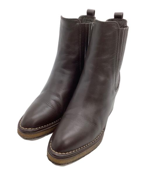 TOD'S（トッズ）TOD'S (トッズ) ブーツ　チャンキーヒール ブラウン サイズ: 34 1/2の古着・服飾アイテム