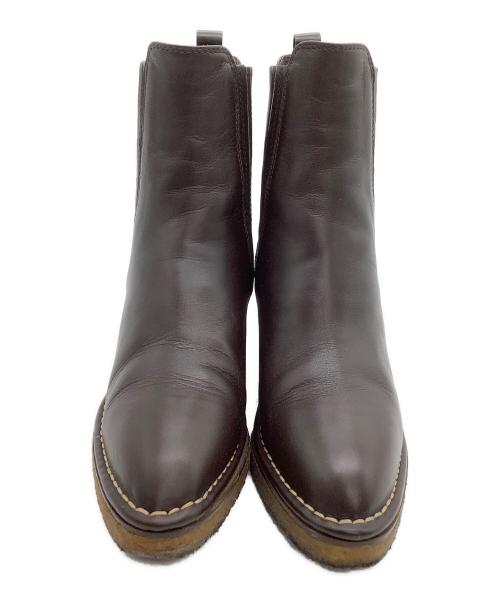 TOD'S（トッズ）TOD'S (トッズ) ブーツ　チャンキーヒール ブラウン サイズ: 34 1/2の古着・服飾アイテム