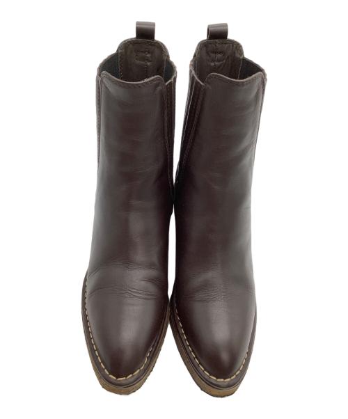 TOD'S（トッズ）TOD'S (トッズ) ブーツ　チャンキーヒール ブラウン サイズ: 34 1/2の古着・服飾アイテム