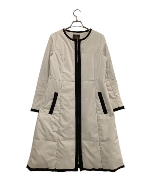 TOCCA（トッカ）TOCCA (トッカ) 中綿コート　	INVERNO	2021 RESORT COLLECTION ベージュ×ブラック サイズ:０の古着・服飾アイテム