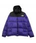 THE NORTH FACE（ザ ノース フェイス）の古着「ダウンジャケット　ヌプシ」｜パープル×ブラック