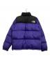 THE NORTH FACE (ザ ノース フェイス) ダウンジャケット　ヌプシ パープル×ブラック サイズ:XL：17000円
