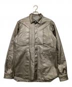 RICK OWENSリックオウエンス）の古着「コーチジャケット　24SS FOGPOCKET SHIRT JACKET」｜グレー