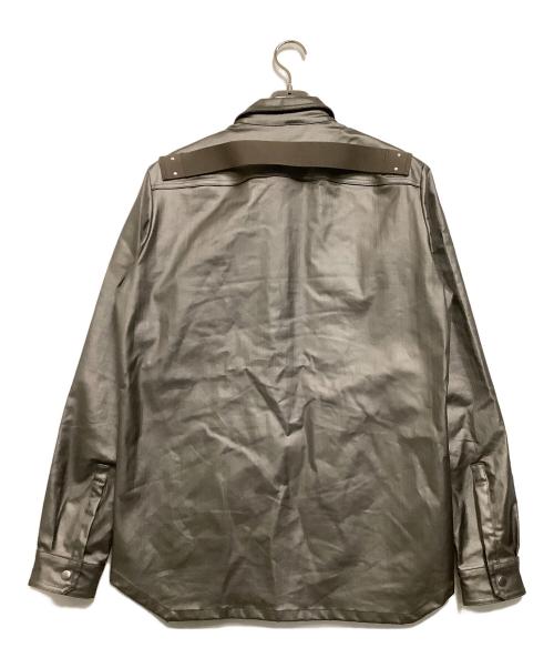RICK OWENS（リックオウエンス）RICK OWENS (リックオウエンス) コーチジャケット　24SS FOGPOCKET SHIRT JACKET グレー サイズ:46の古着・服飾アイテム