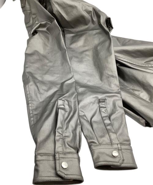 RICK OWENS（リックオウエンス）RICK OWENS (リックオウエンス) コーチジャケット　24SS FOGPOCKET SHIRT JACKET グレー サイズ:46の古着・服飾アイテム