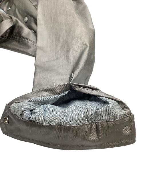RICK OWENS（リックオウエンス）RICK OWENS (リックオウエンス) コーチジャケット　24SS FOGPOCKET SHIRT JACKET グレー サイズ:46の古着・服飾アイテム