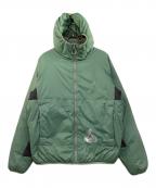 PALACEパレス）の古着「中綿ジャケット　PERTEX QUANTUM PATCH JACKET」｜グリーン×ブラック